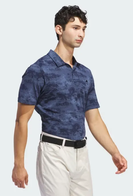 Adidas Go-To Printed Mesh Polo Shirt - GM0039