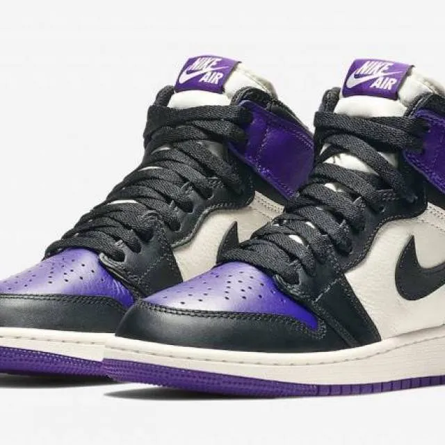 Air Jordan 1 retro Hi OG Court Purple GS Boys New