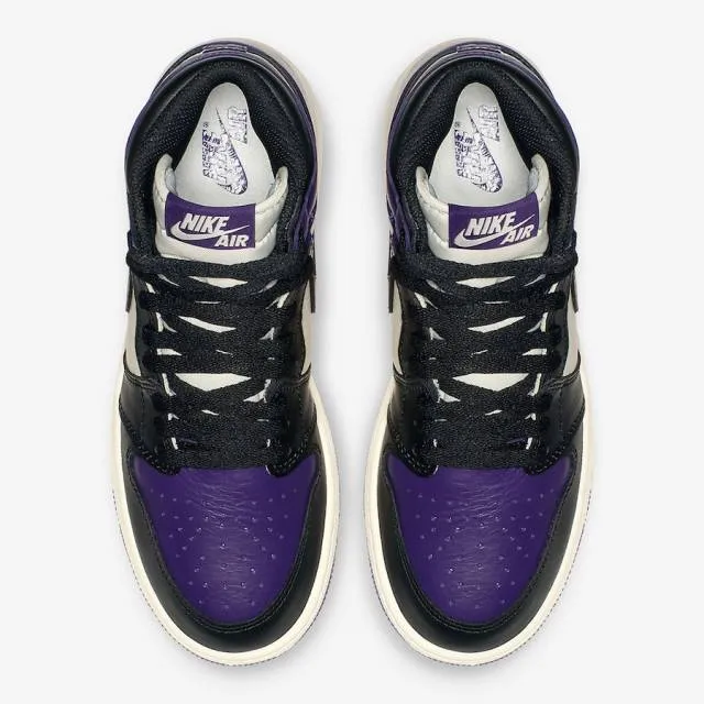 Air Jordan 1 retro Hi OG Court Purple GS Boys New