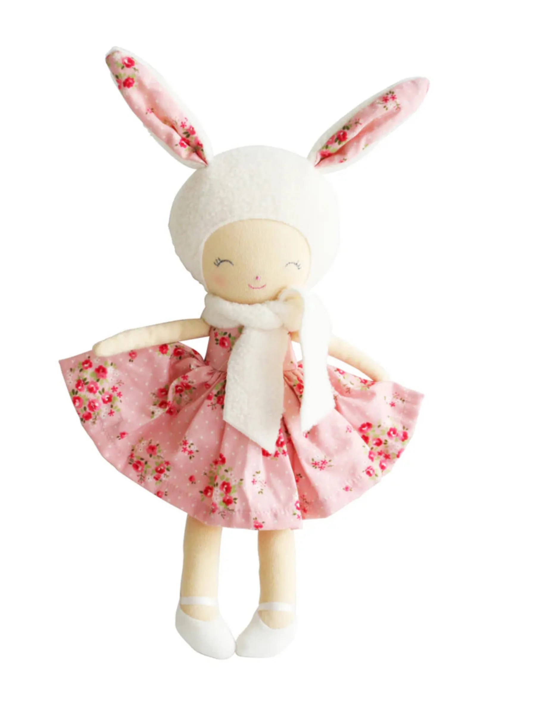 Alimrose Belle Bunny Pink Floral Small Children's Toy Doll Gift Idea