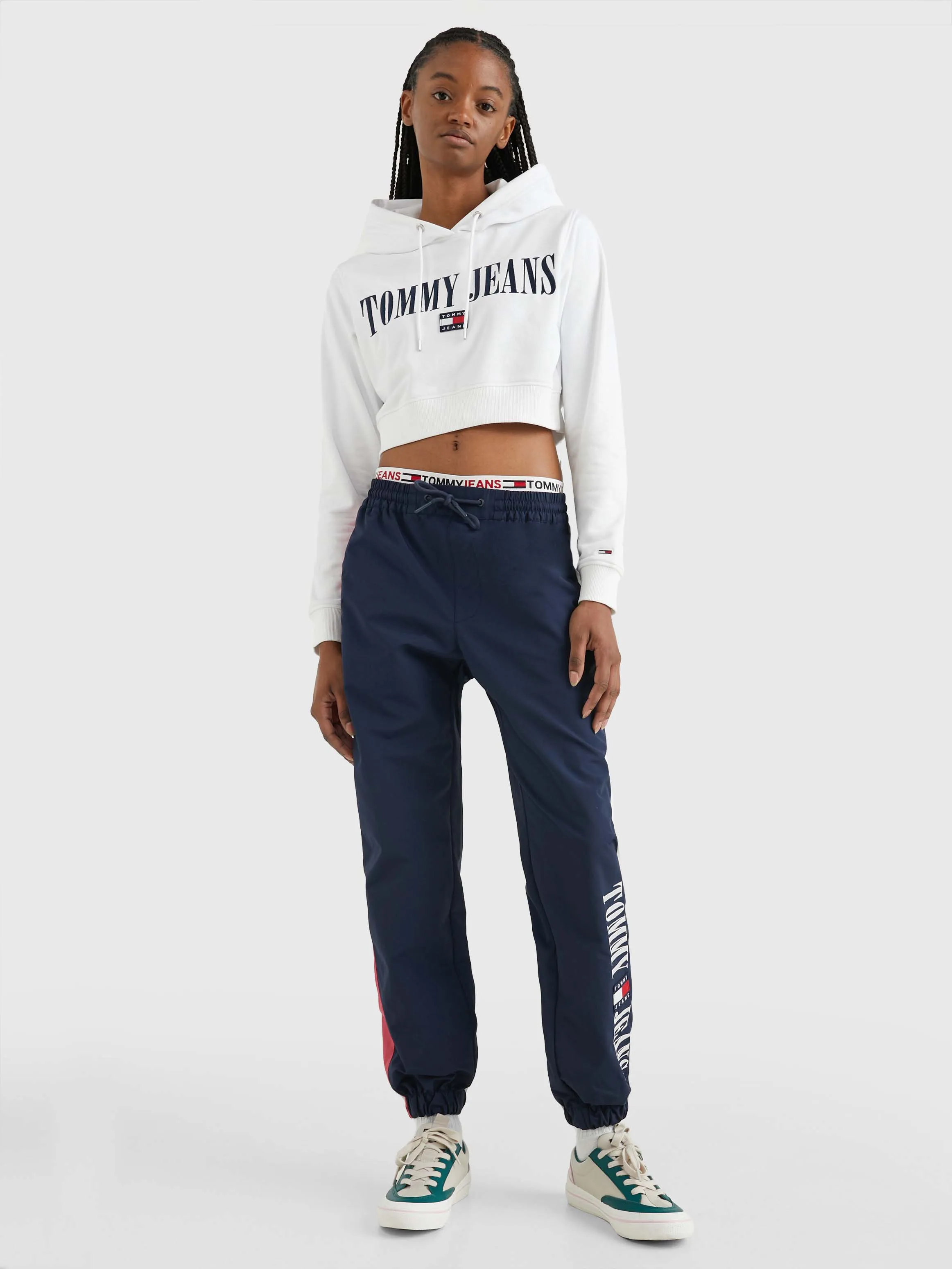 Archive Cropped Fit Double Hoodie | Sweatshirts & Hoodies | Tommy Jeans