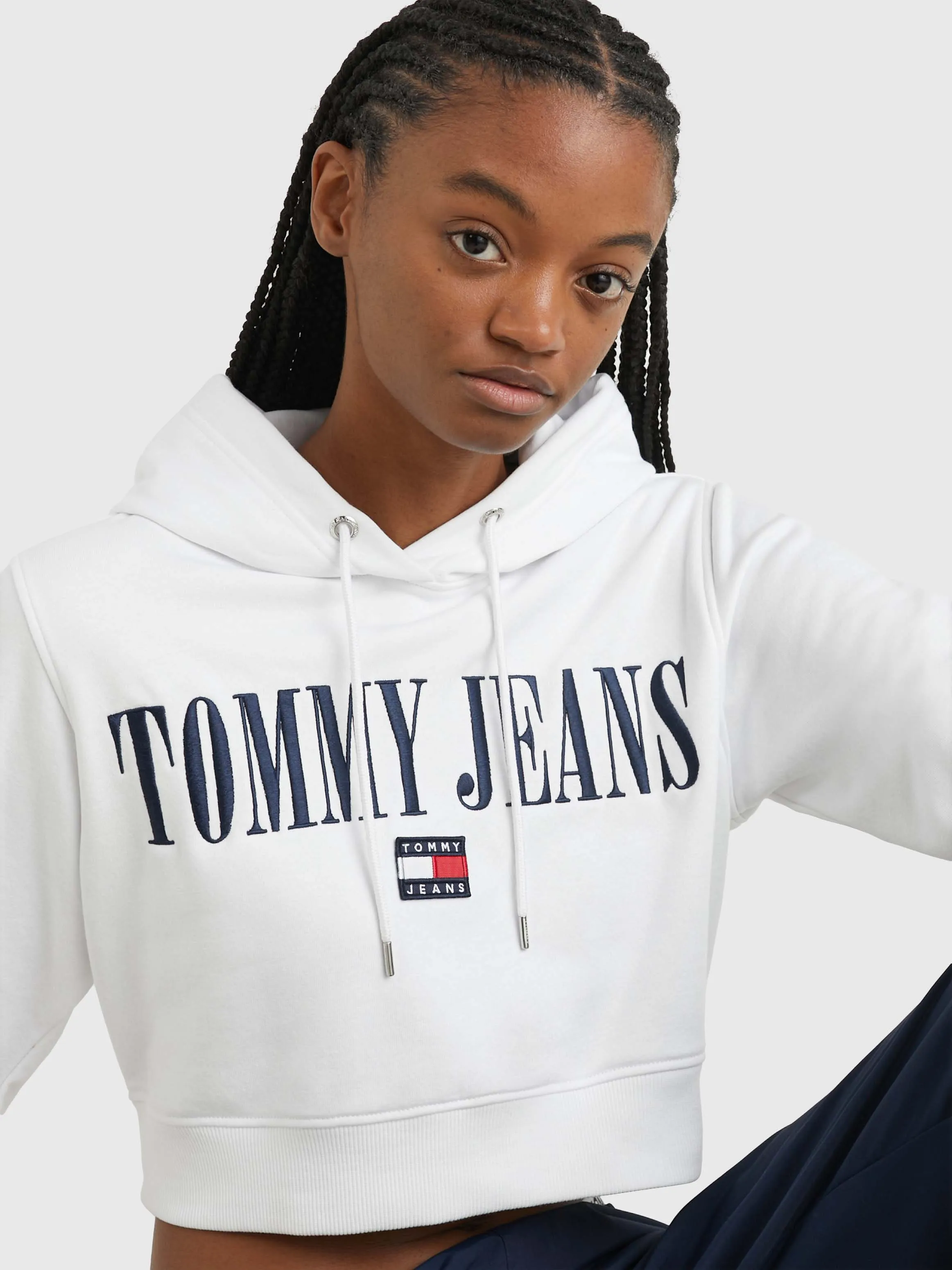 Archive Cropped Fit Double Hoodie | Sweatshirts & Hoodies | Tommy Jeans