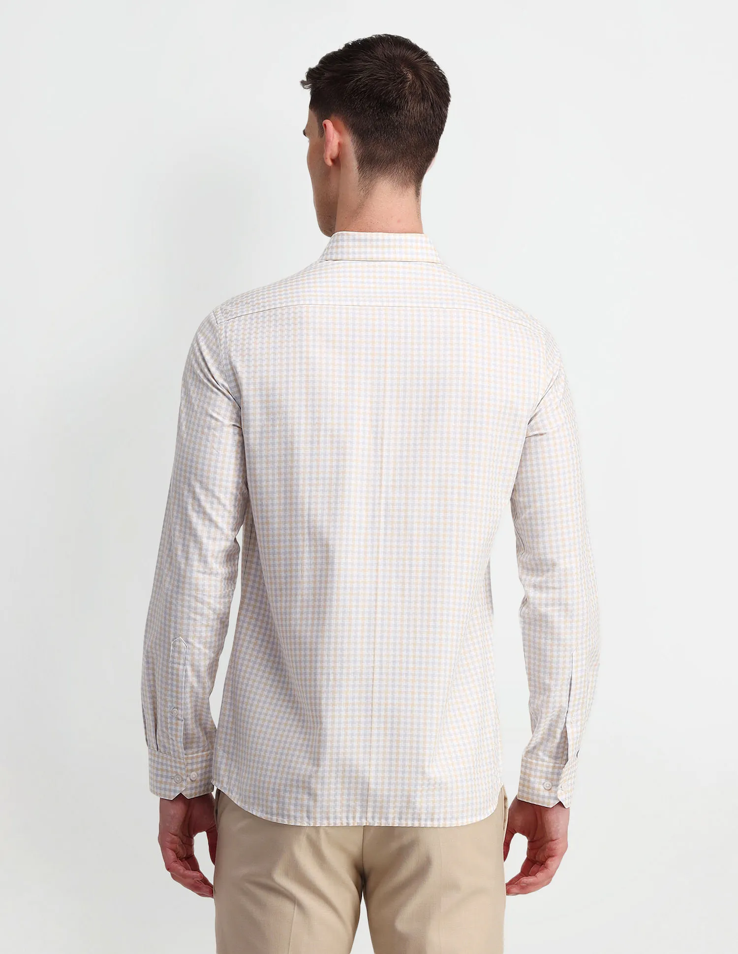 Arrow Gingham Checks Cotton Shirt