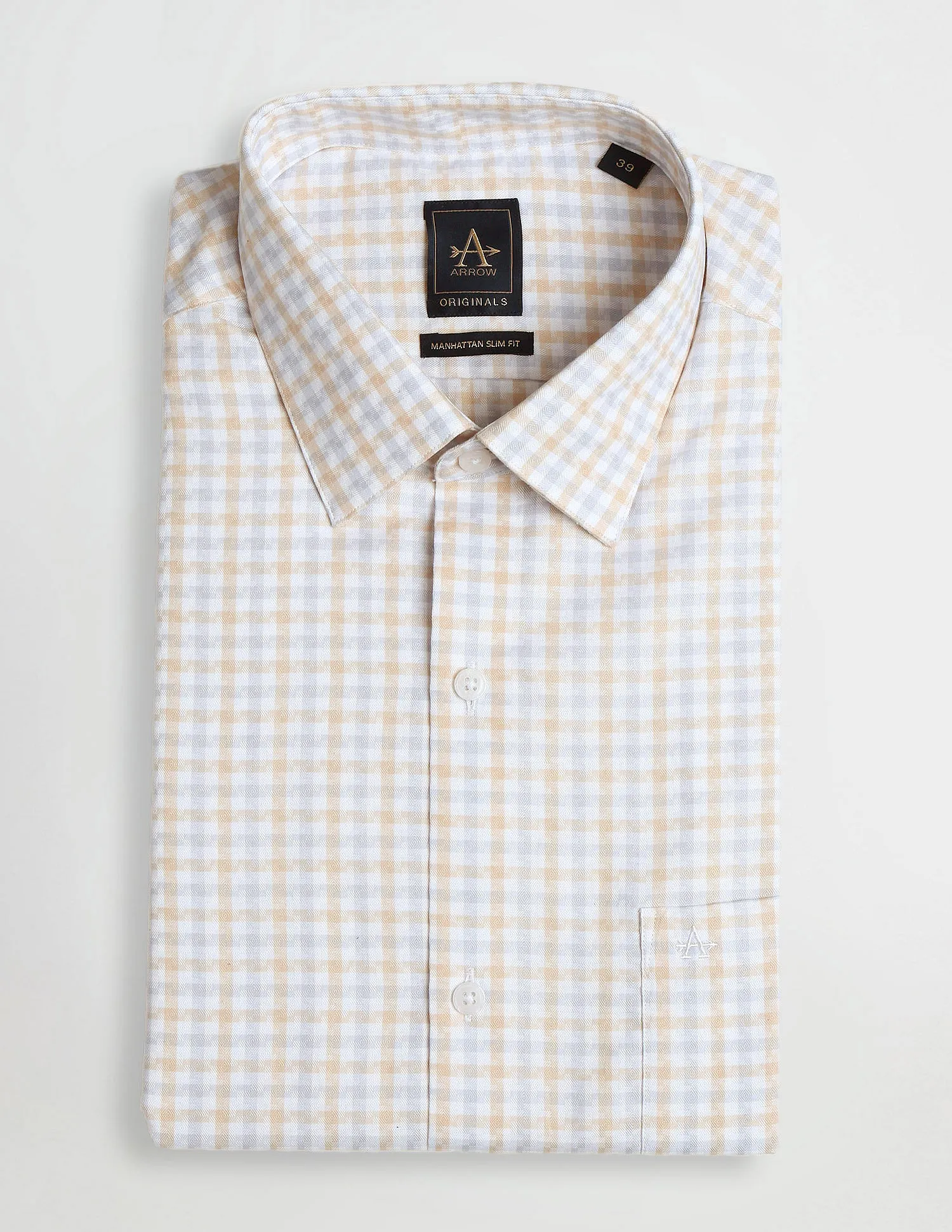 Arrow Gingham Checks Cotton Shirt