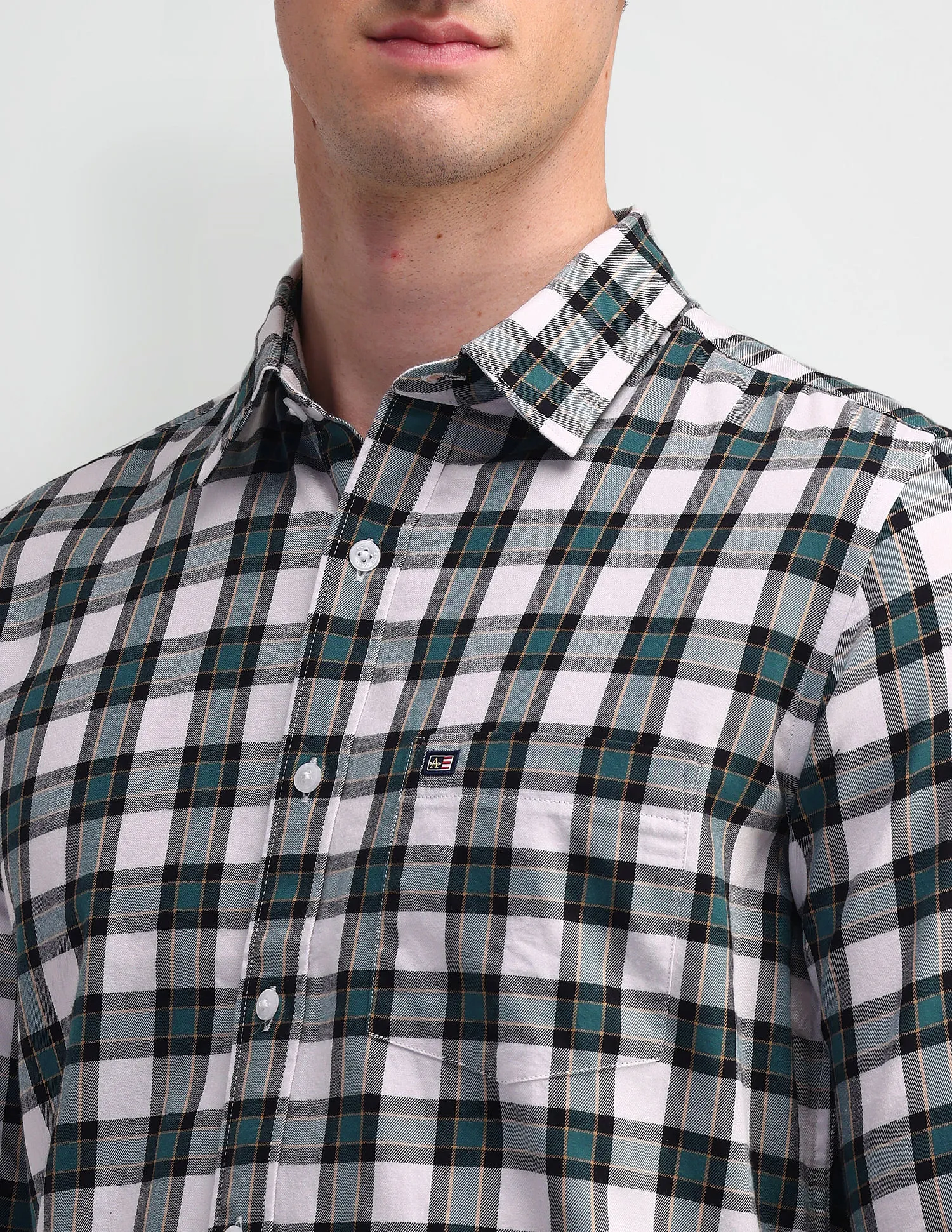 Arrow Sport Gingham Checks Cotton Shirt