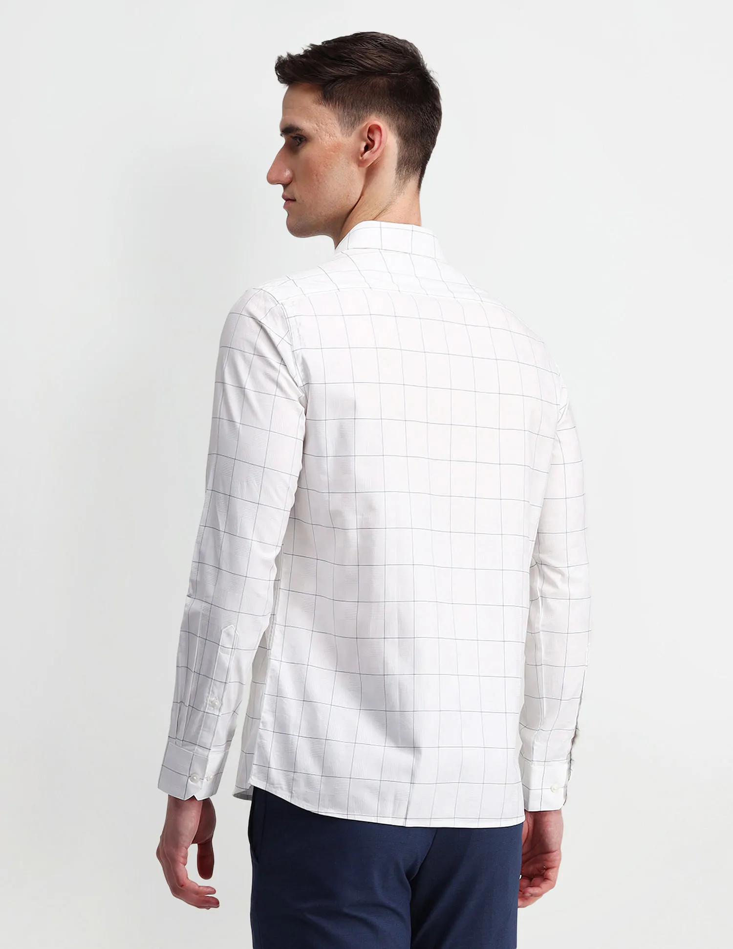 Arrow Windowpane Checks Cotton Shirt