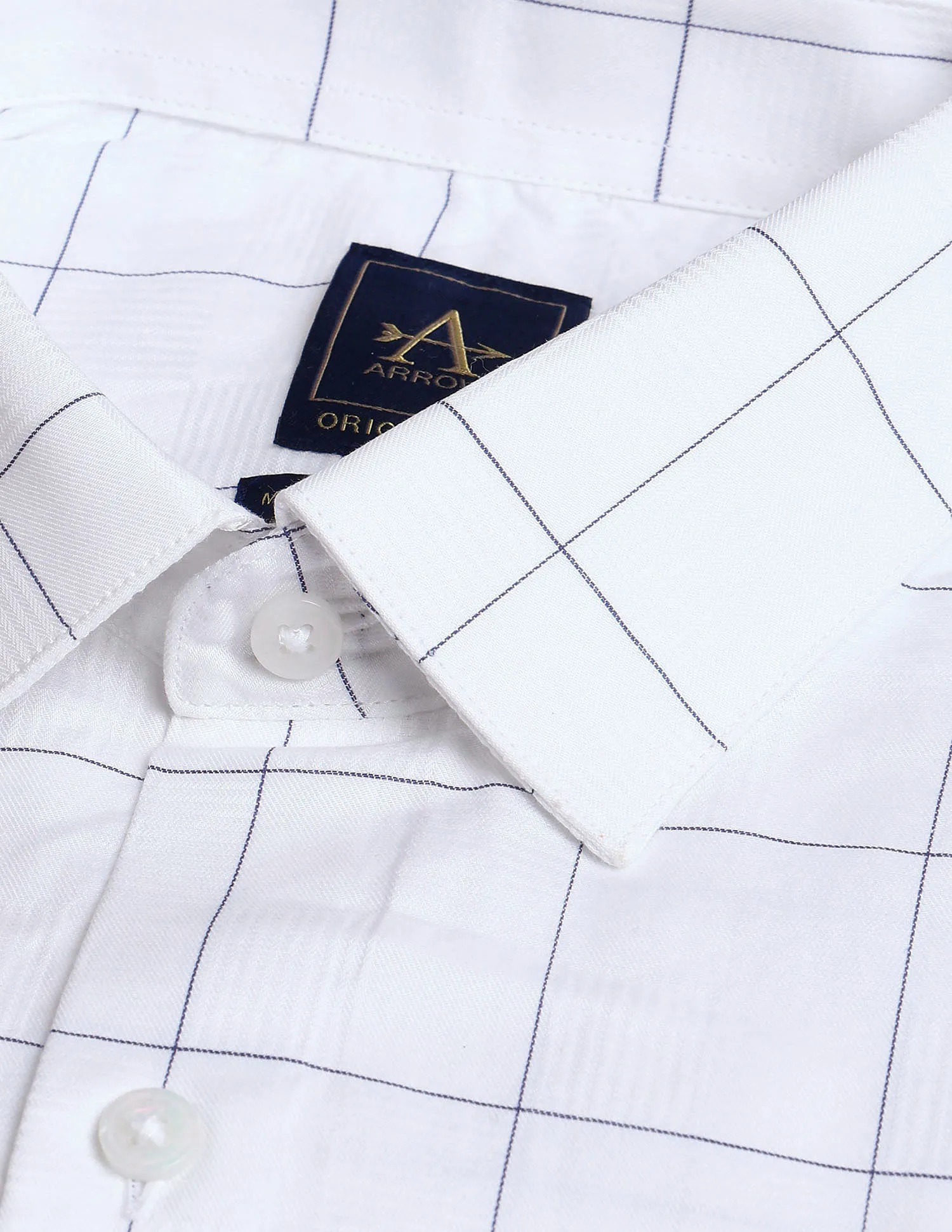 Arrow Windowpane Checks Cotton Shirt