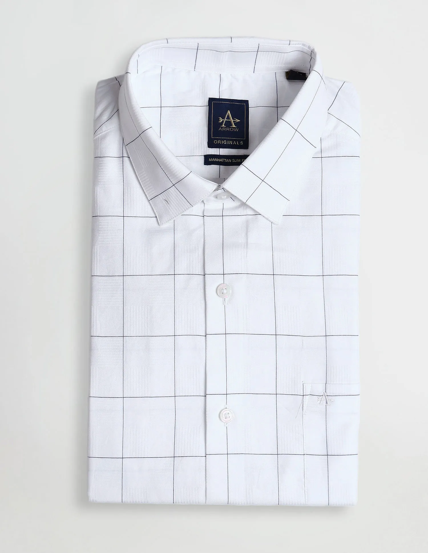 Arrow Windowpane Checks Cotton Shirt