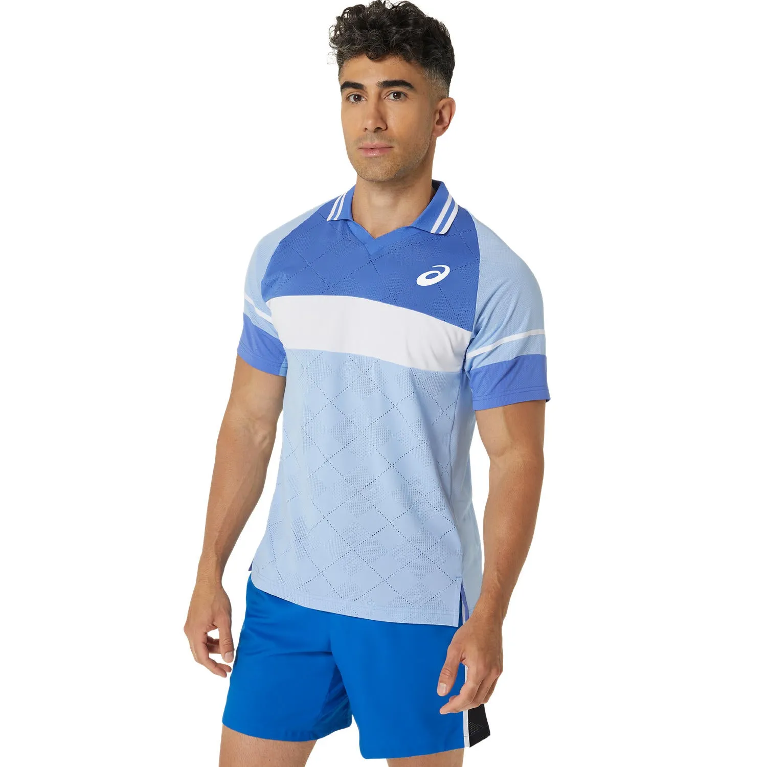 Asics Polo Shirt Match Actibreeze Heren Blauw