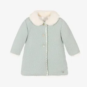 Baby Girls Green Knitted Coat