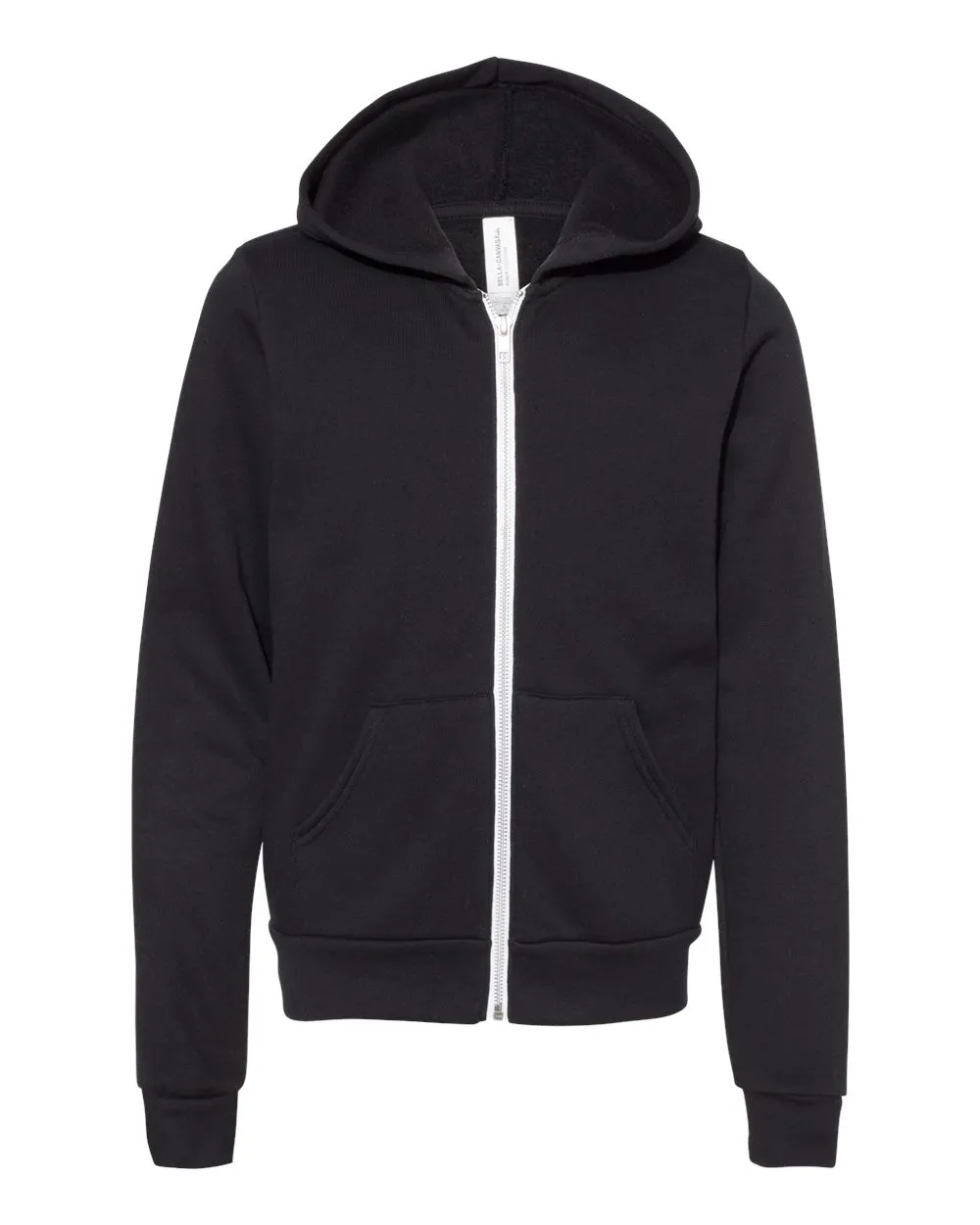 BELLA + CANVAS Youth Sponge Fleece Full-Zip Hoodie