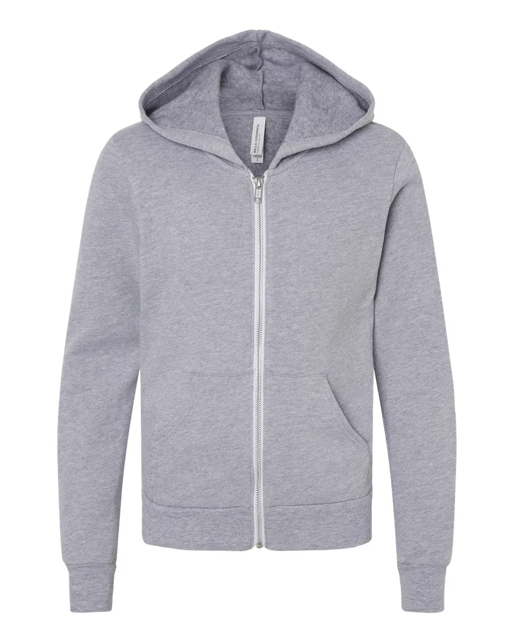 BELLA + CANVAS Youth Sponge Fleece Full-Zip Hoodie