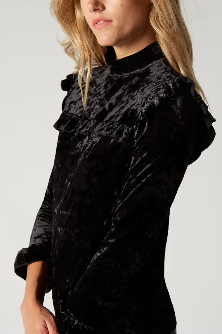 Blank NYC Spark It Velvet Shirt