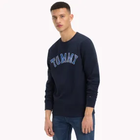 Blue Crew Neck Logo Sweatshirt | Sweatshirts & Hoodies | Tommy Hilfiger