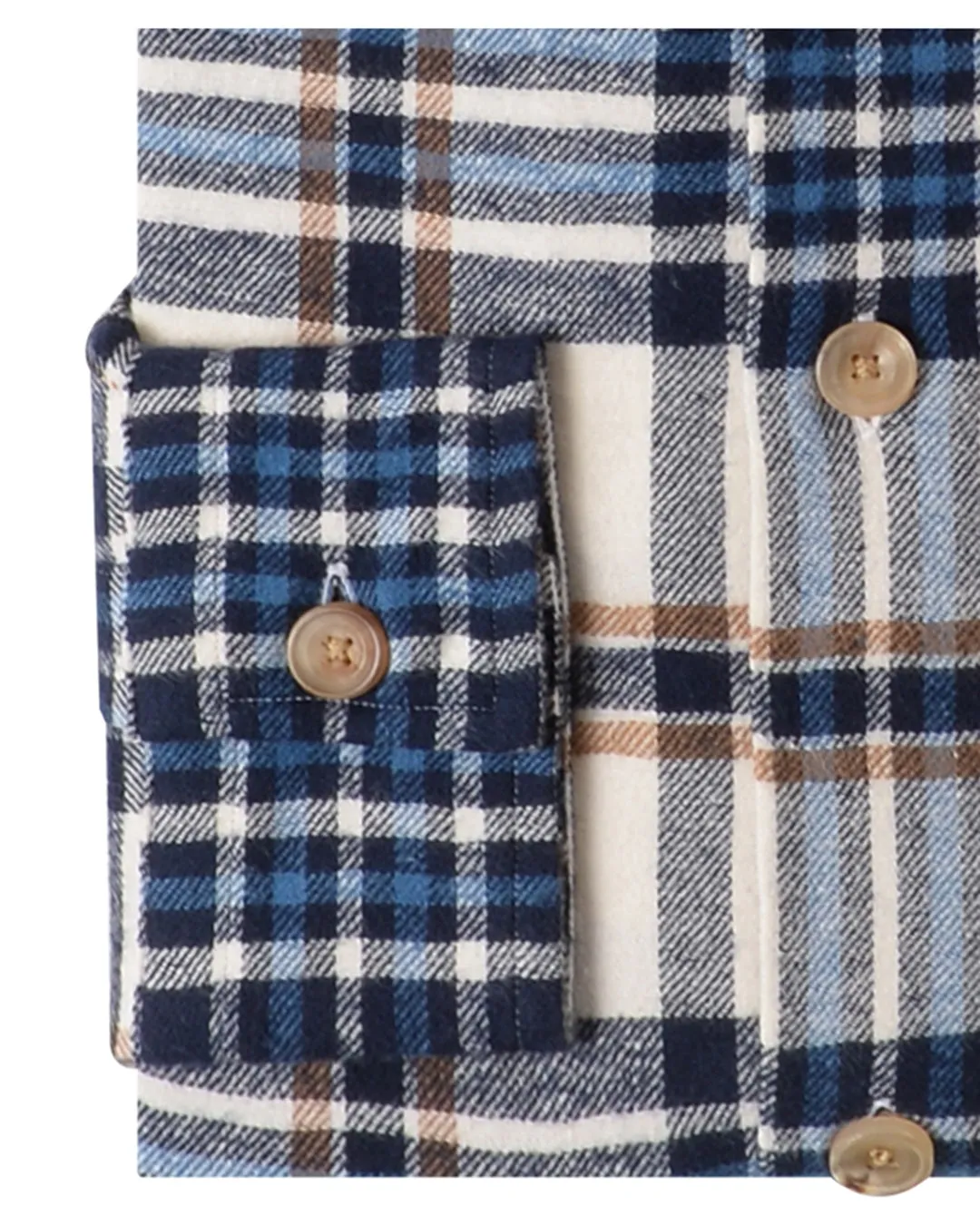 Blue &White Tartan Checks Work Shirt