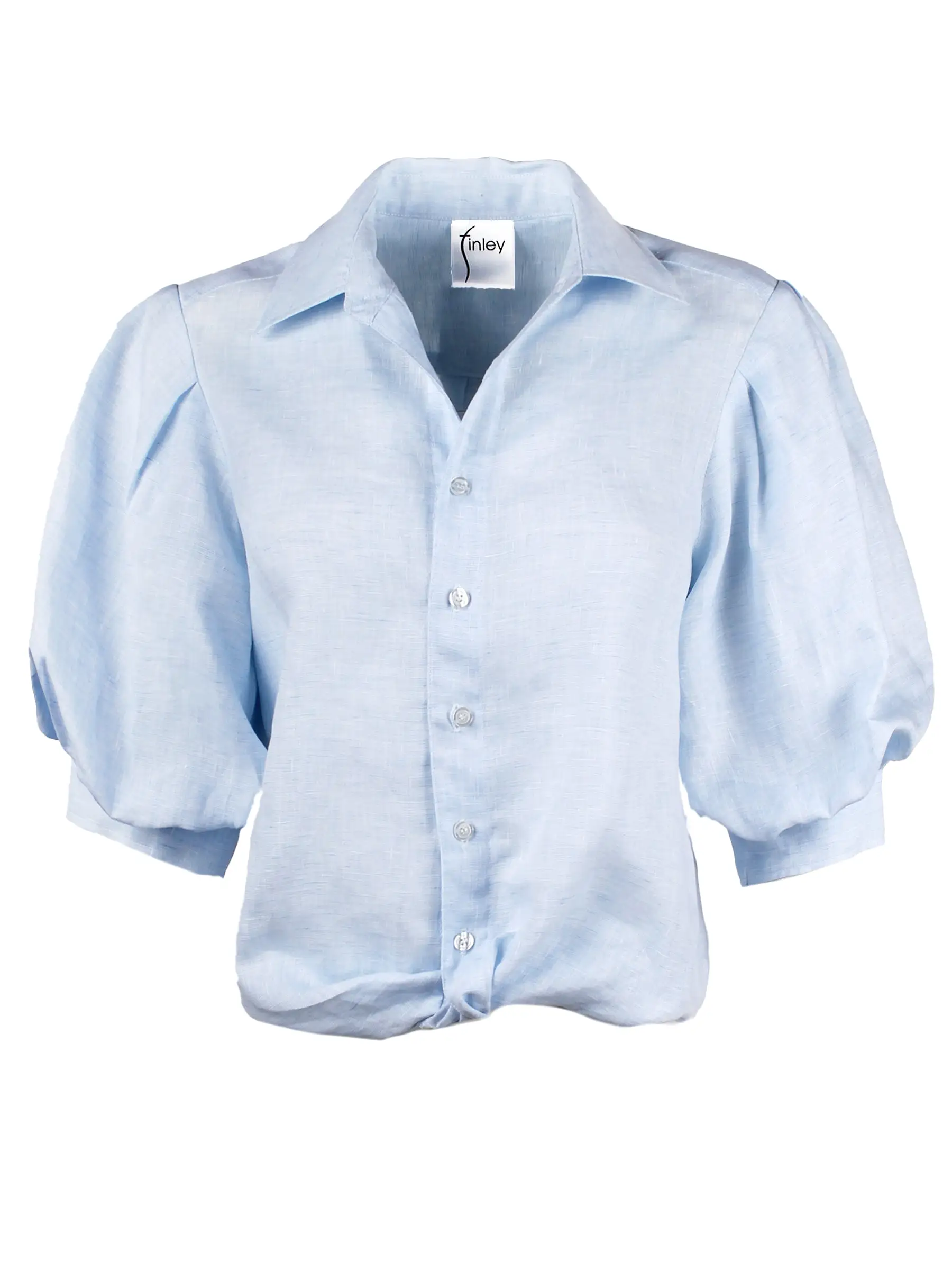 Bomba Shirt Pale Blue Chambray Linen