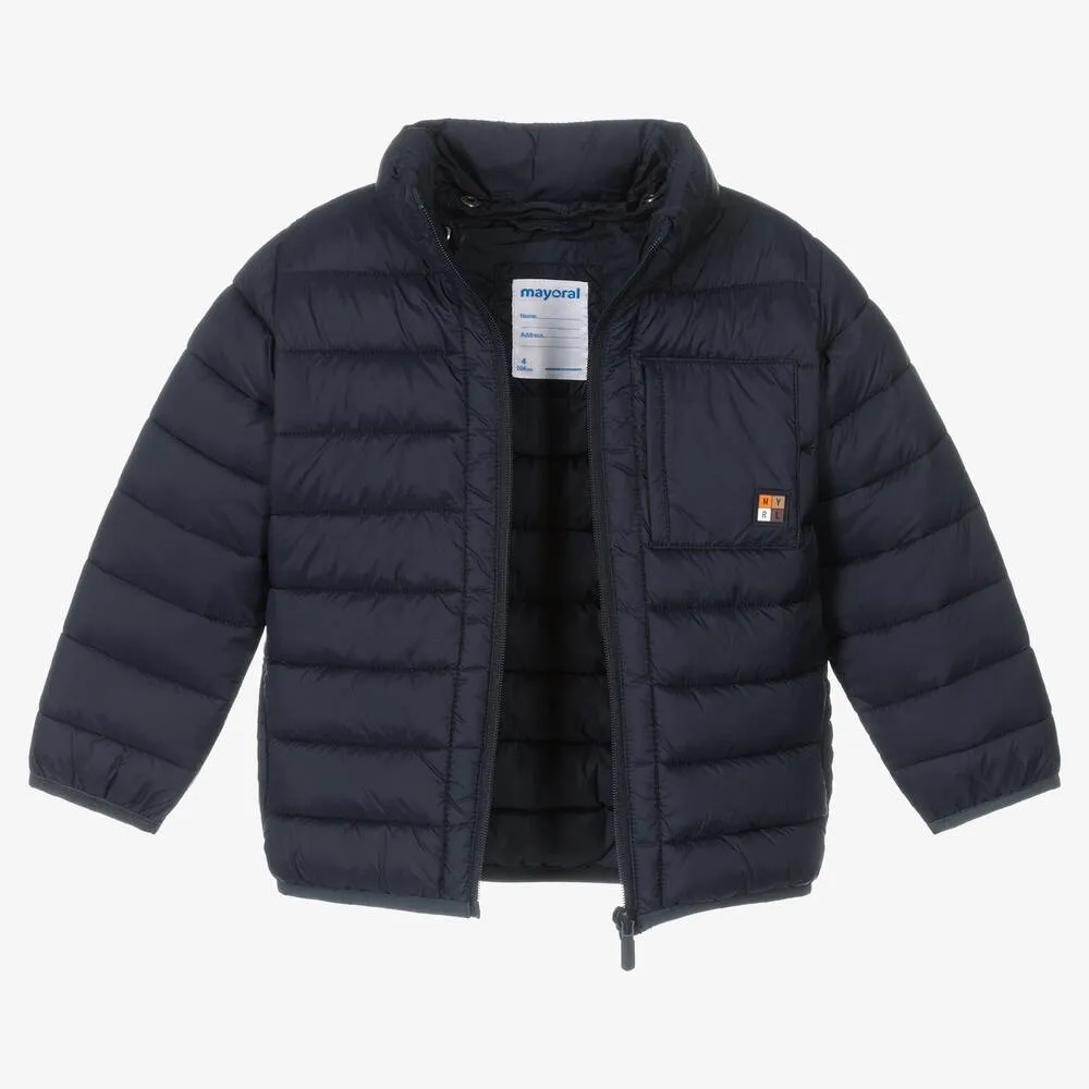 Boys Blue Puffer Jacket