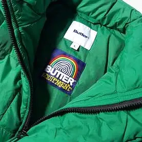 Butter Goods Grid Puffer Jacket Green