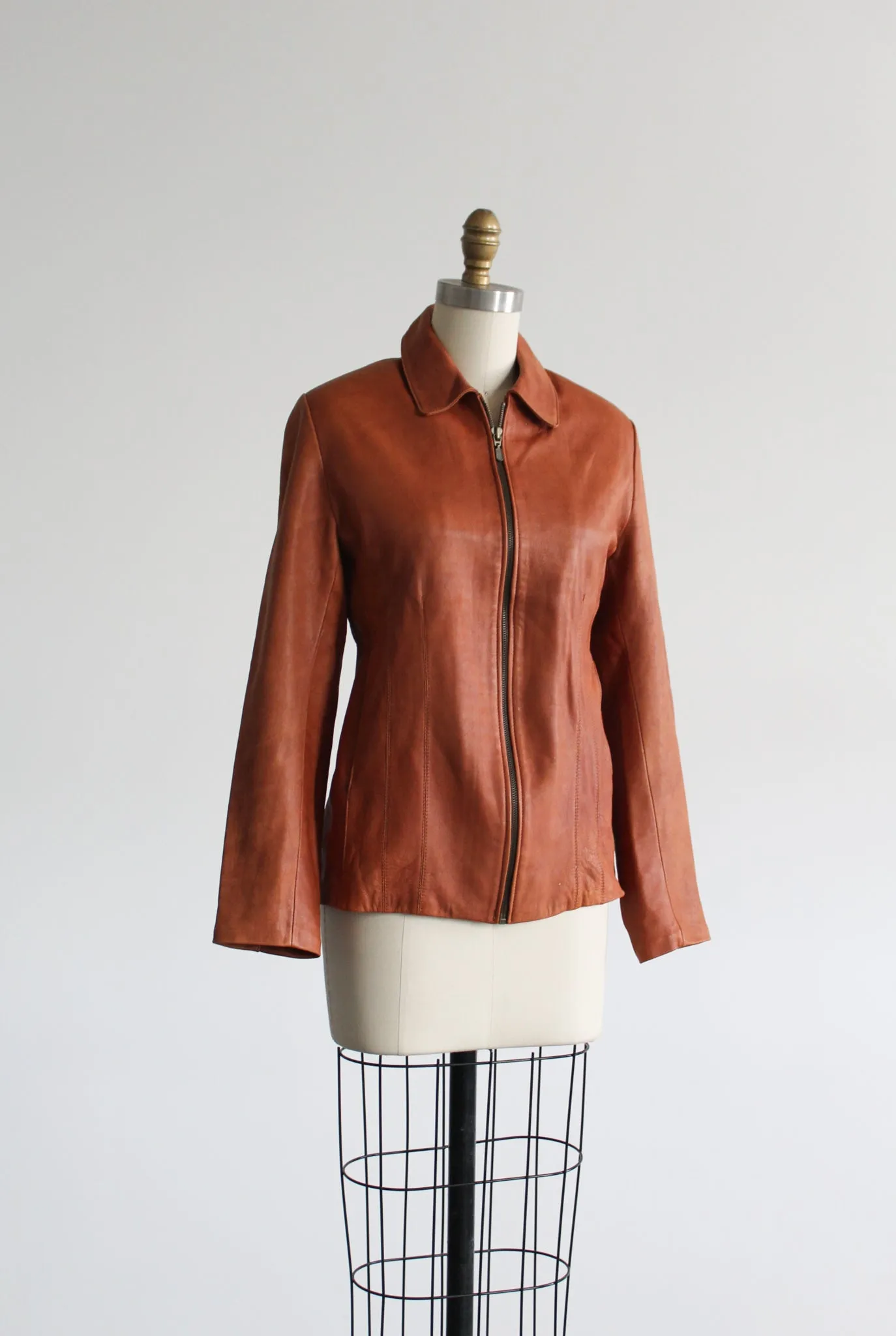 buttersoft honey leather jacket