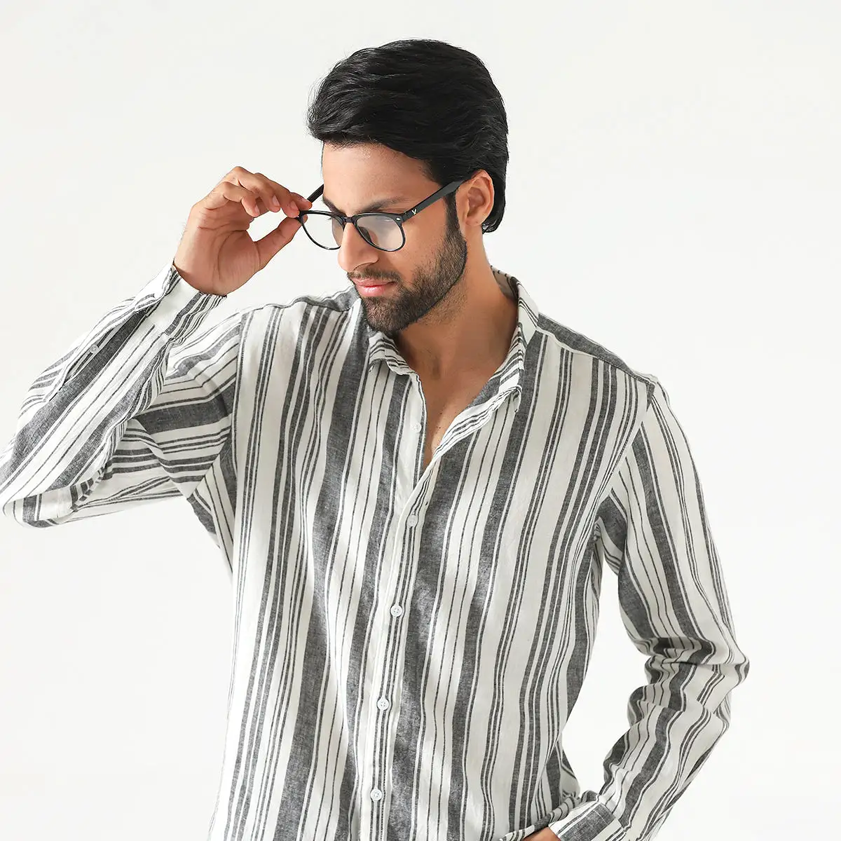 Button Down Striper-HWMF322004