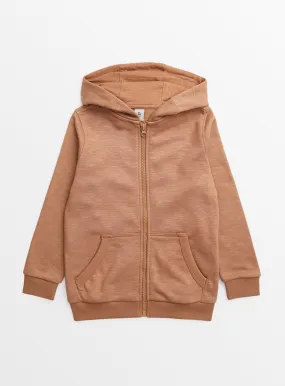 Buy Brown Zip-Through Hoodie 6 years | Jumpers and hoodies | Tu