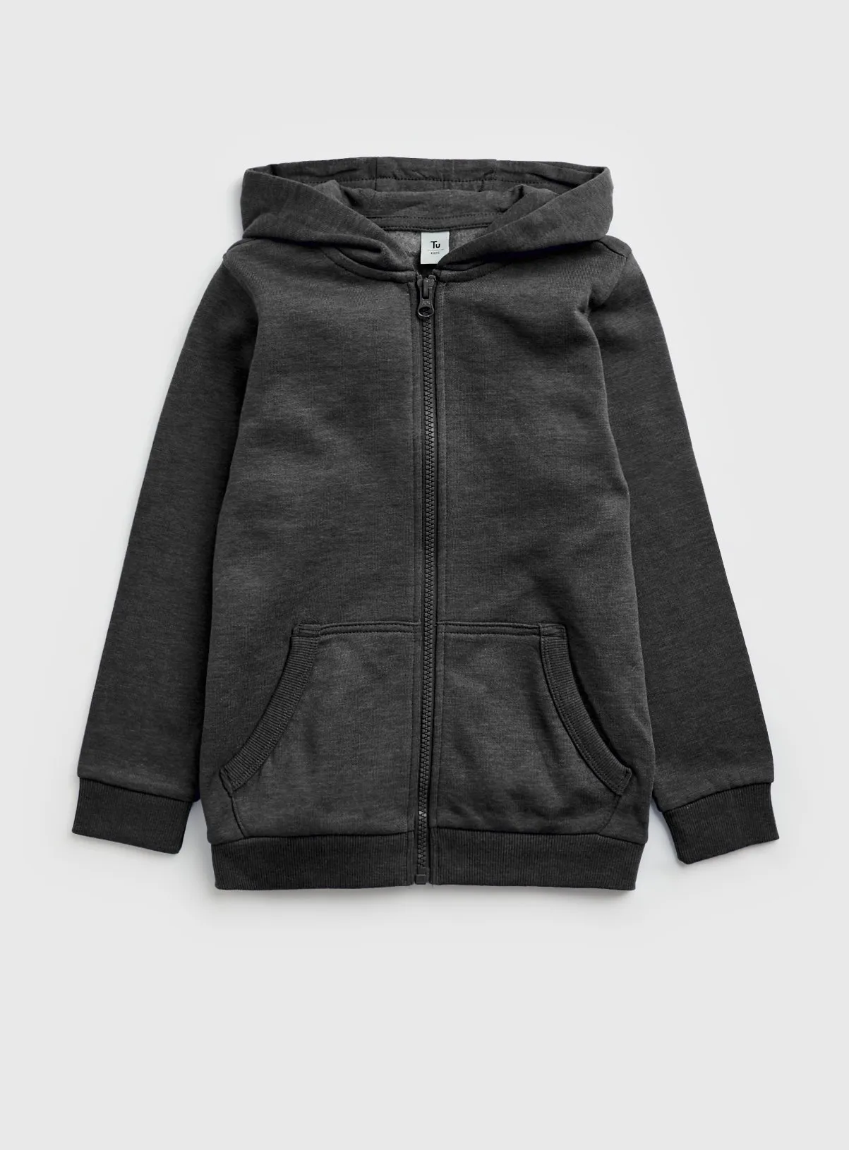 Buy Charcoal Zip Through Hoodie  6 years | Jumpers and hoodies | Tu