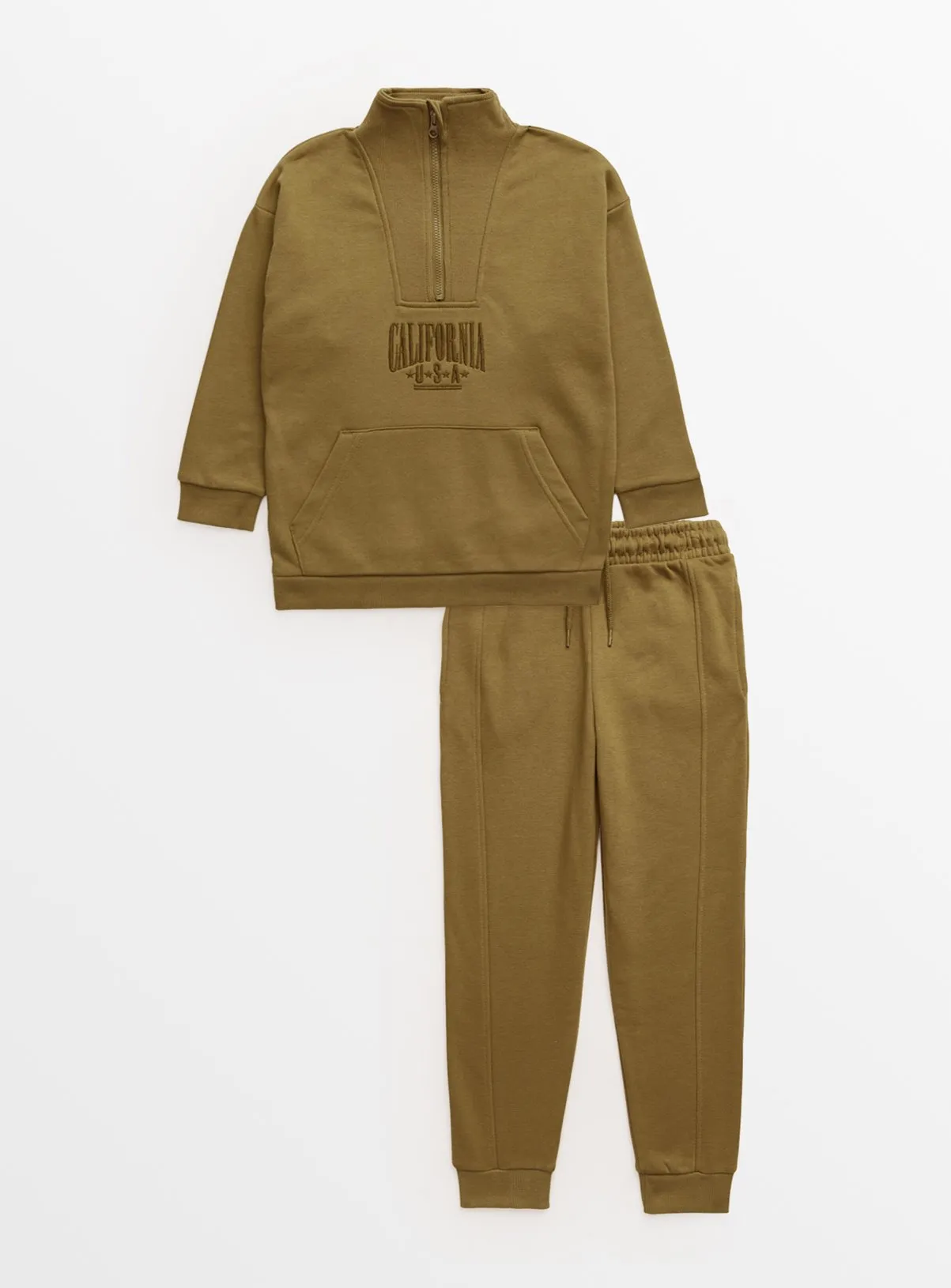 Buy Khaki Sweatshirt & Joggers 8 years | Jumpers and hoodies | Tu