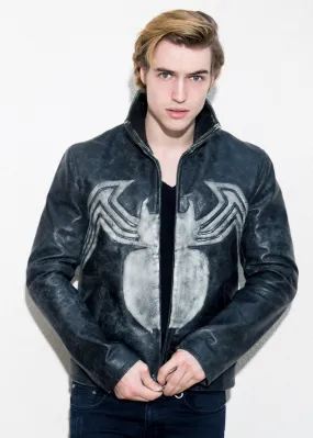 Buy Mens Venom Logo Spiderman Marvel Leather Jacket | LucaJackets