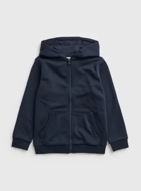 Buy Navy Zip Through Hoodie 4 years | Jumpers and hoodies | Tu