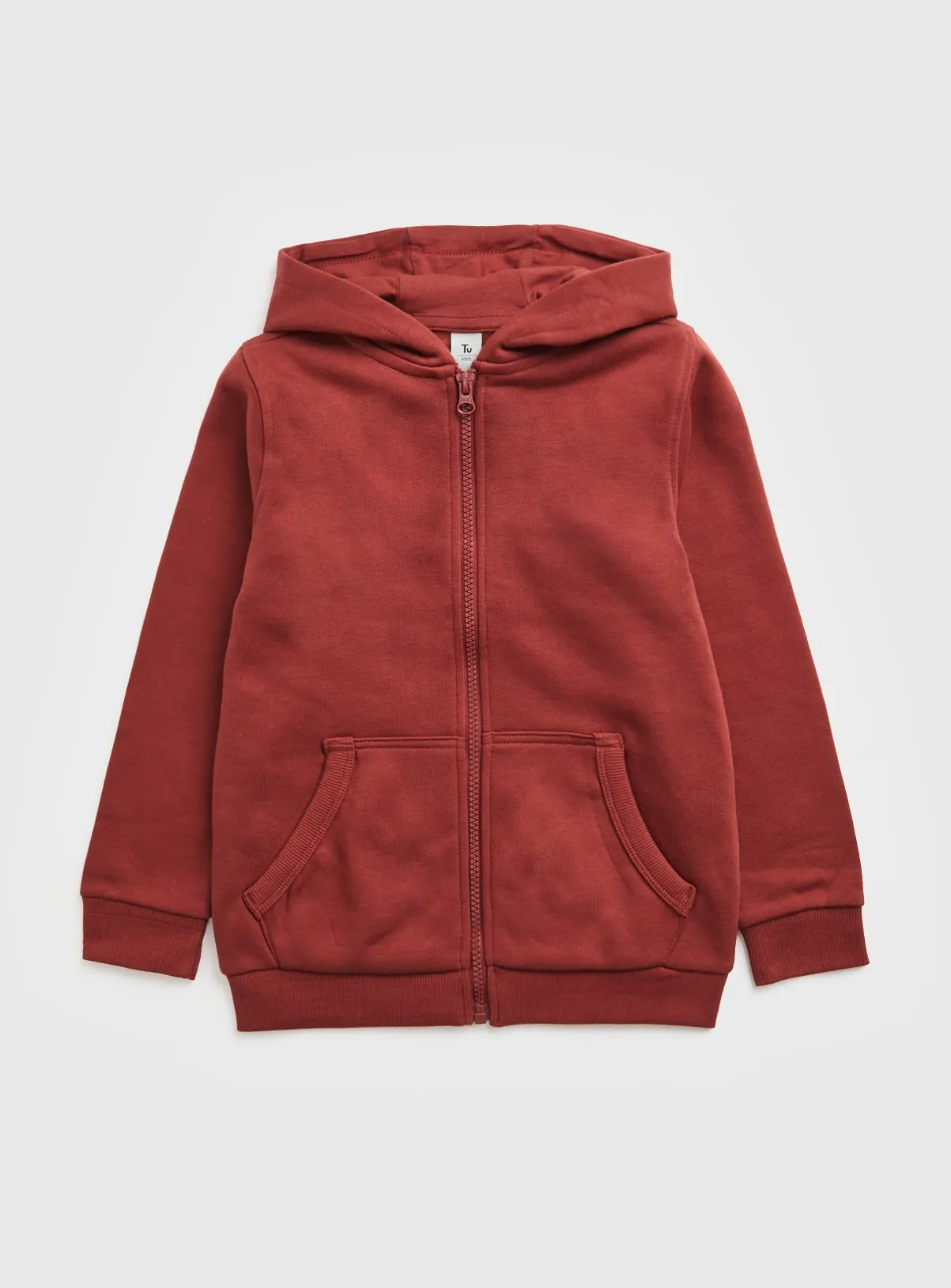 Buy Red Zip Through Hoodie 10 years | Jumpers and hoodies | Tu