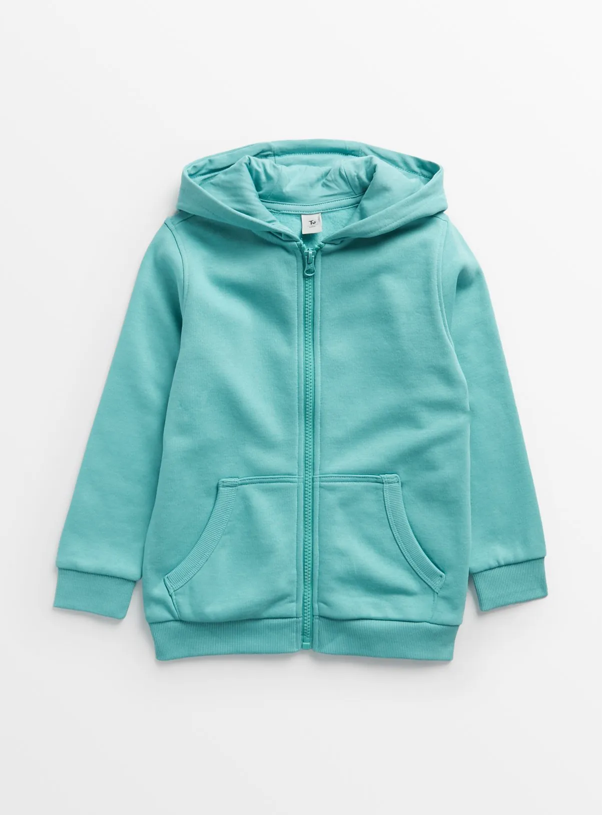 Buy Turquoise Zip-Through Hoodie 12 years | Jumpers and hoodies | Tu