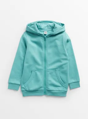 Buy Turquoise Zip-Through Hoodie 12 years | Jumpers and hoodies | Tu