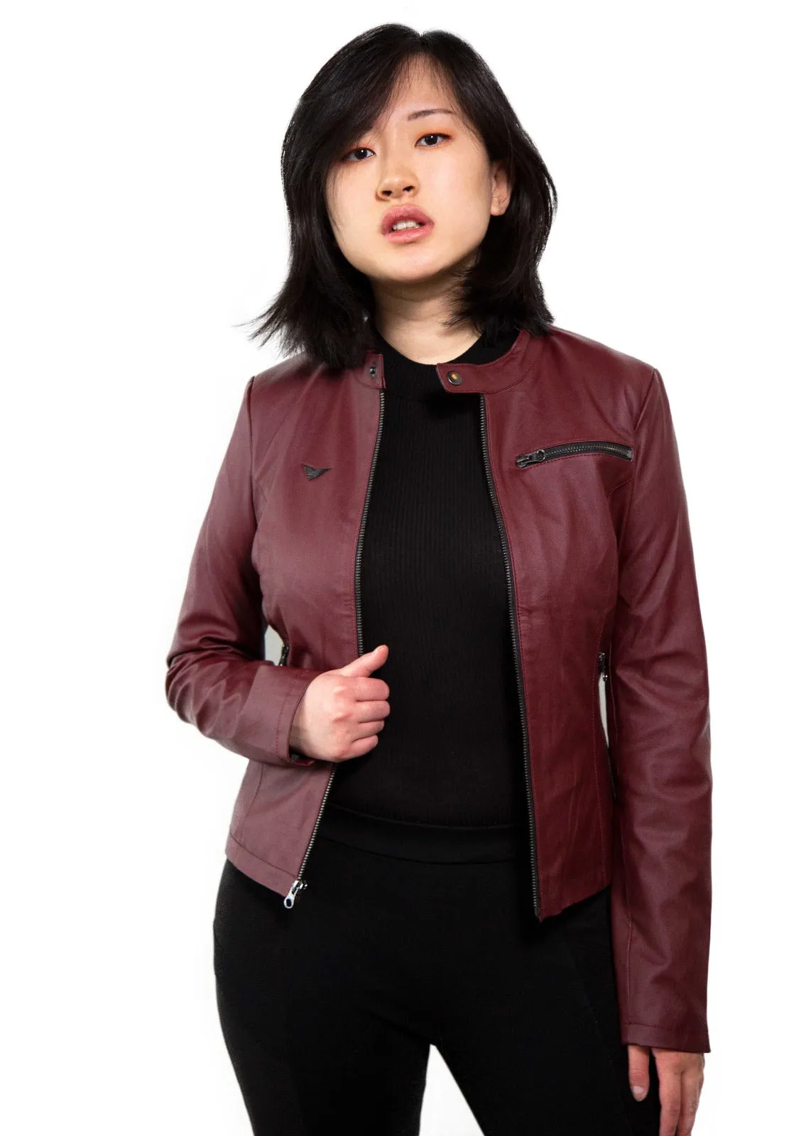 Buy Womens Claire Redfield Resident Evil Red Moto Leather Jacket