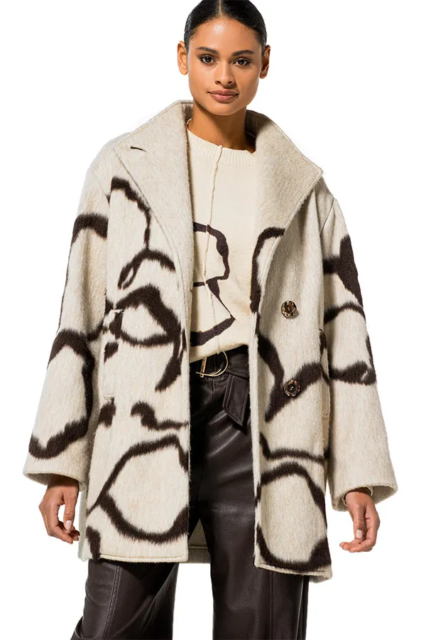 Caroline Biss FANTASY MID-LENGTH COAT