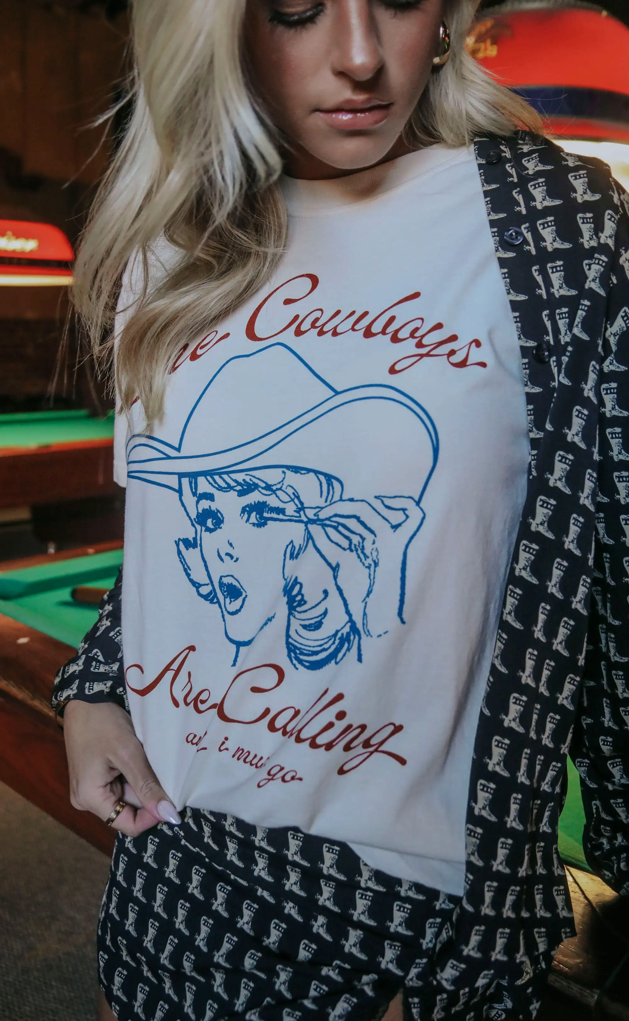 charlie southern: cowboys are calling t shirt