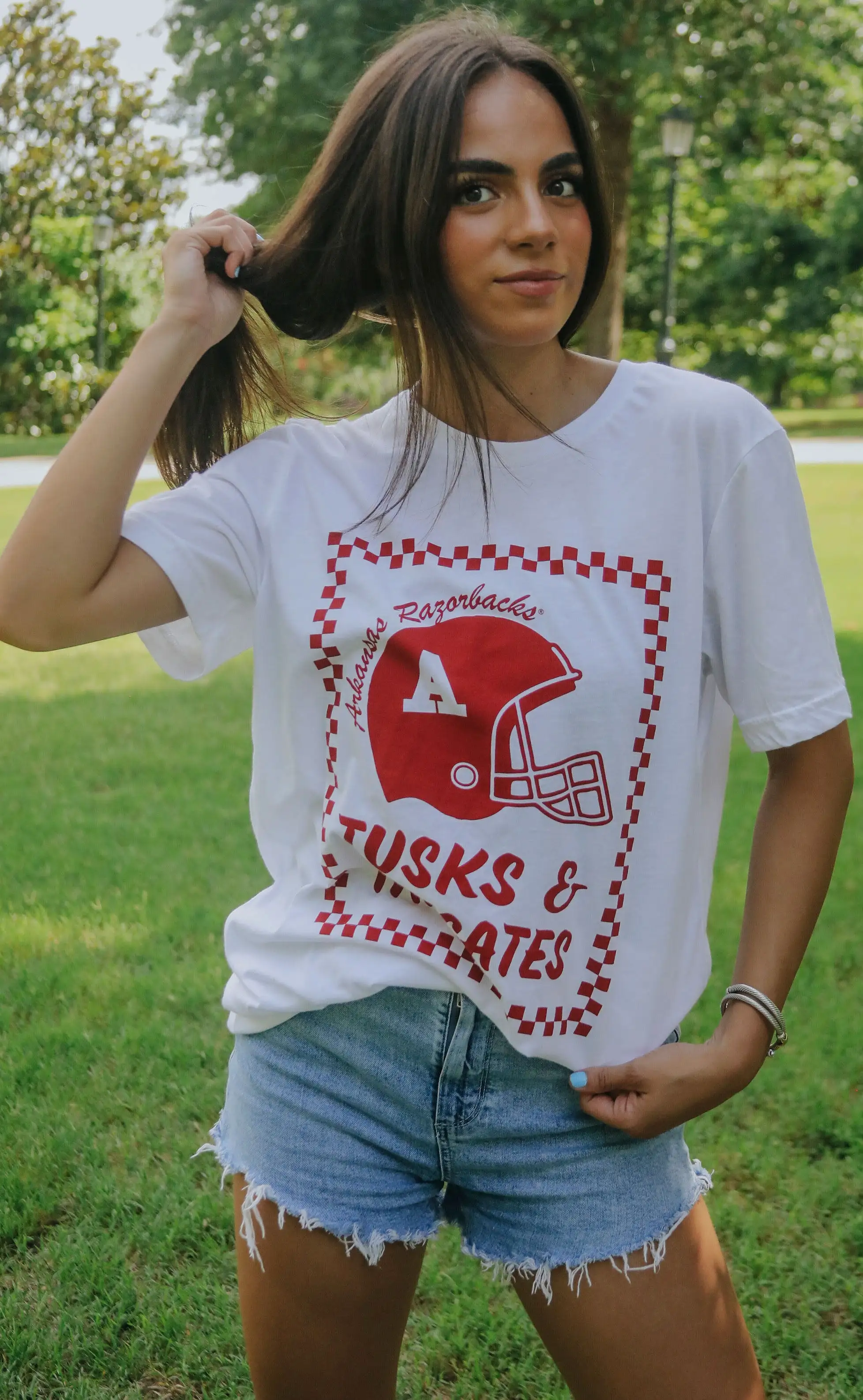 charlie southern: tusks and tailgates t shirt - 2023