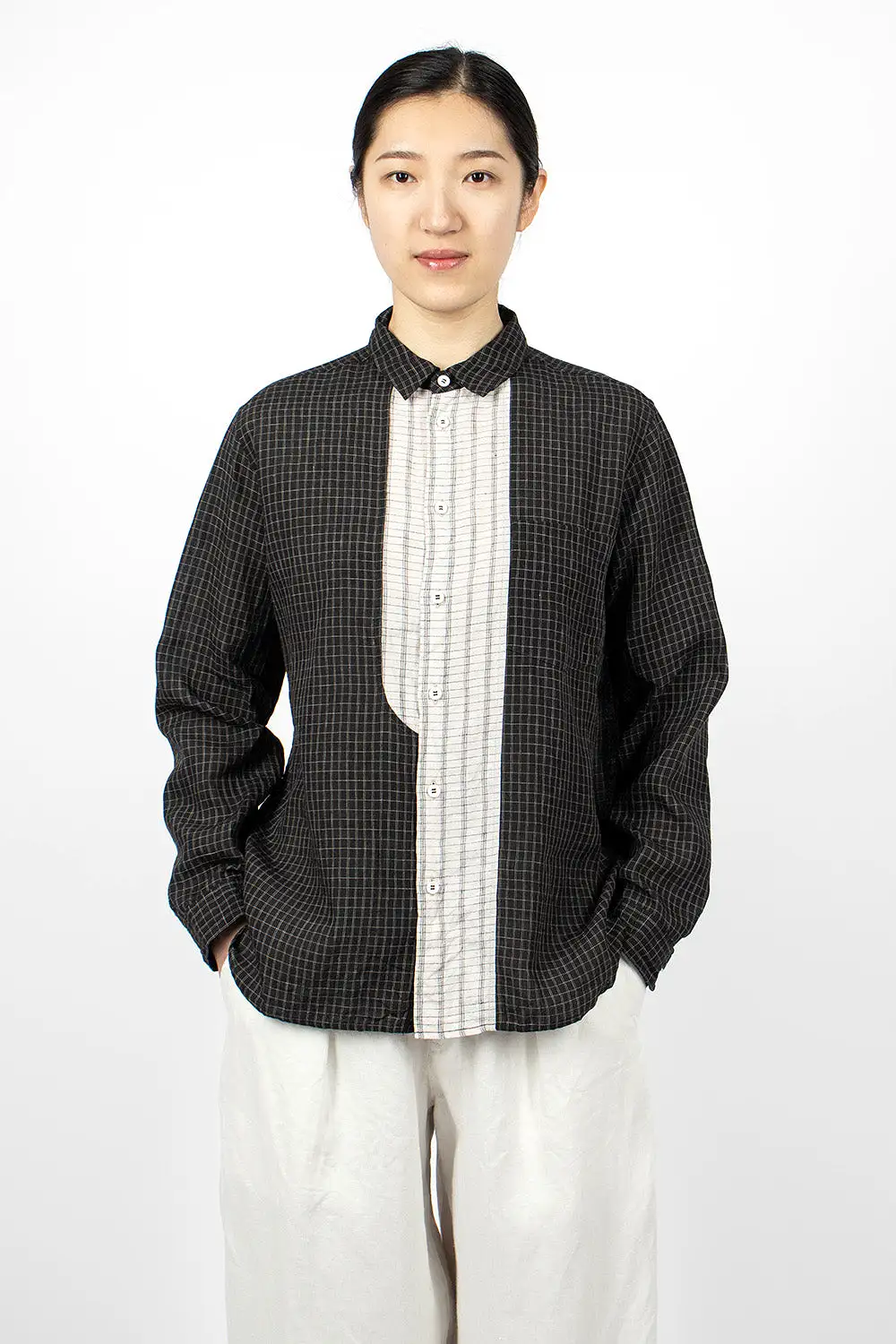 Check Shirt Charcoal