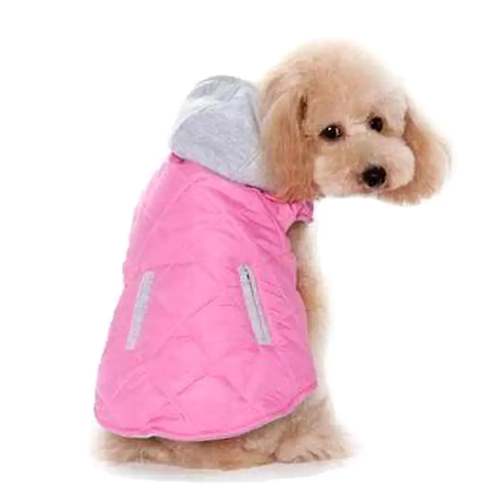 City Puffer Dog Jacket - Pink