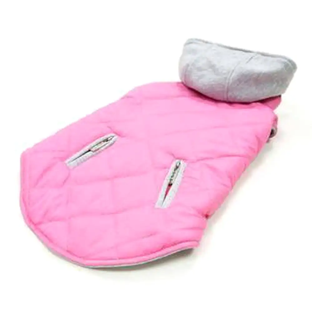 City Puffer Dog Jacket - Pink