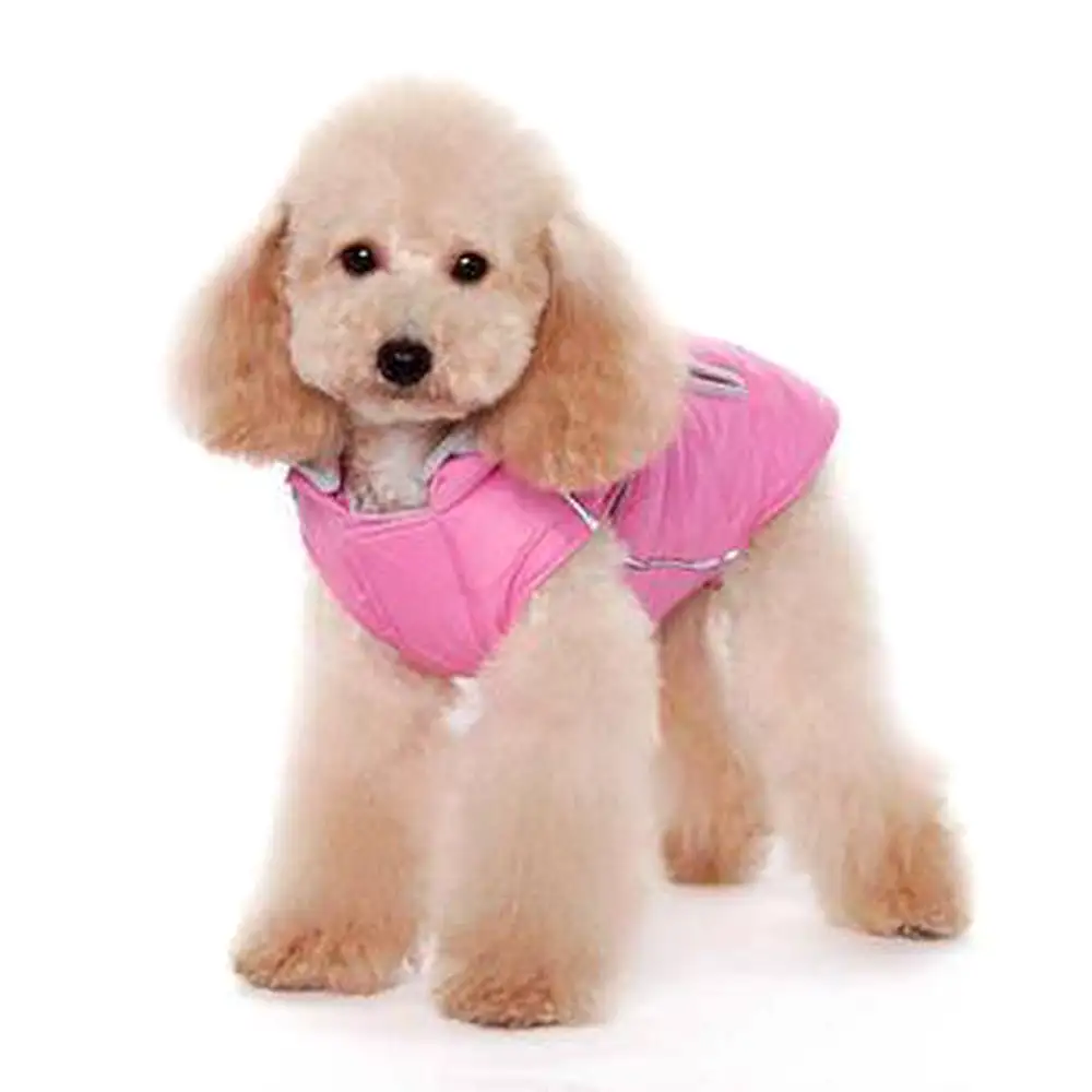 City Puffer Dog Jacket - Pink