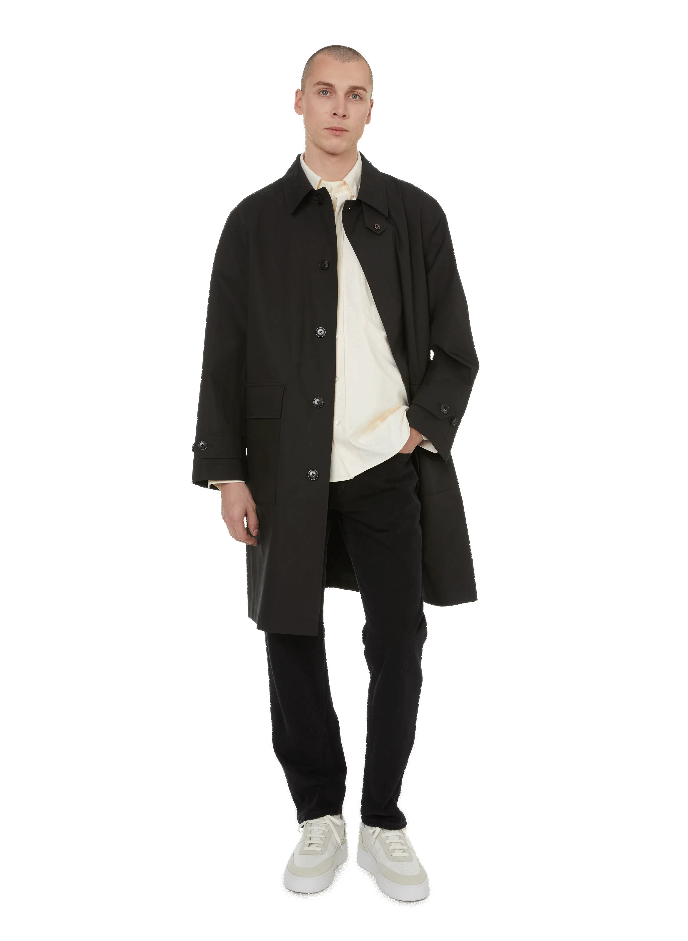 CLOSED  Cotton trench coat - Black