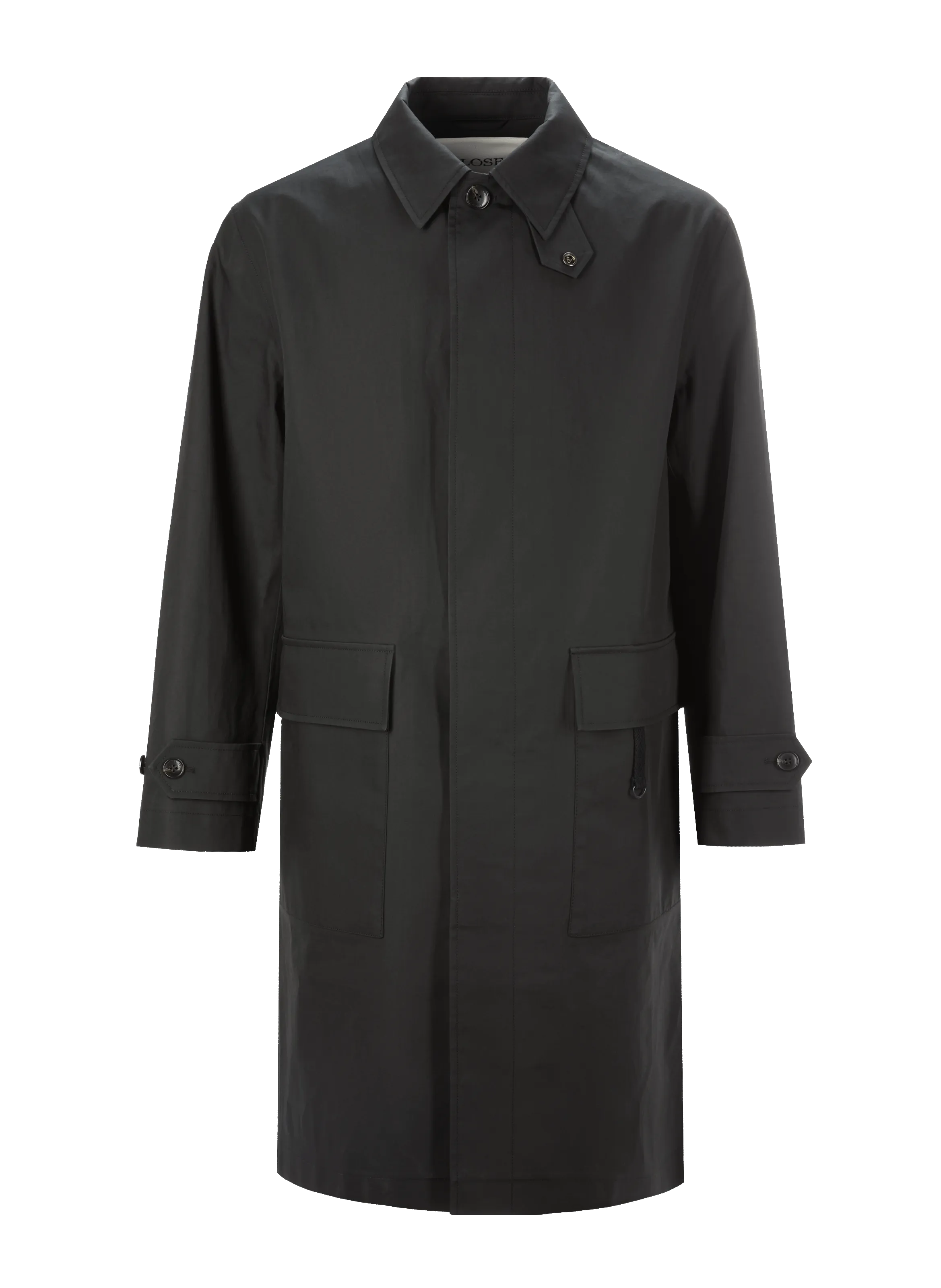 CLOSED  Cotton trench coat - Black