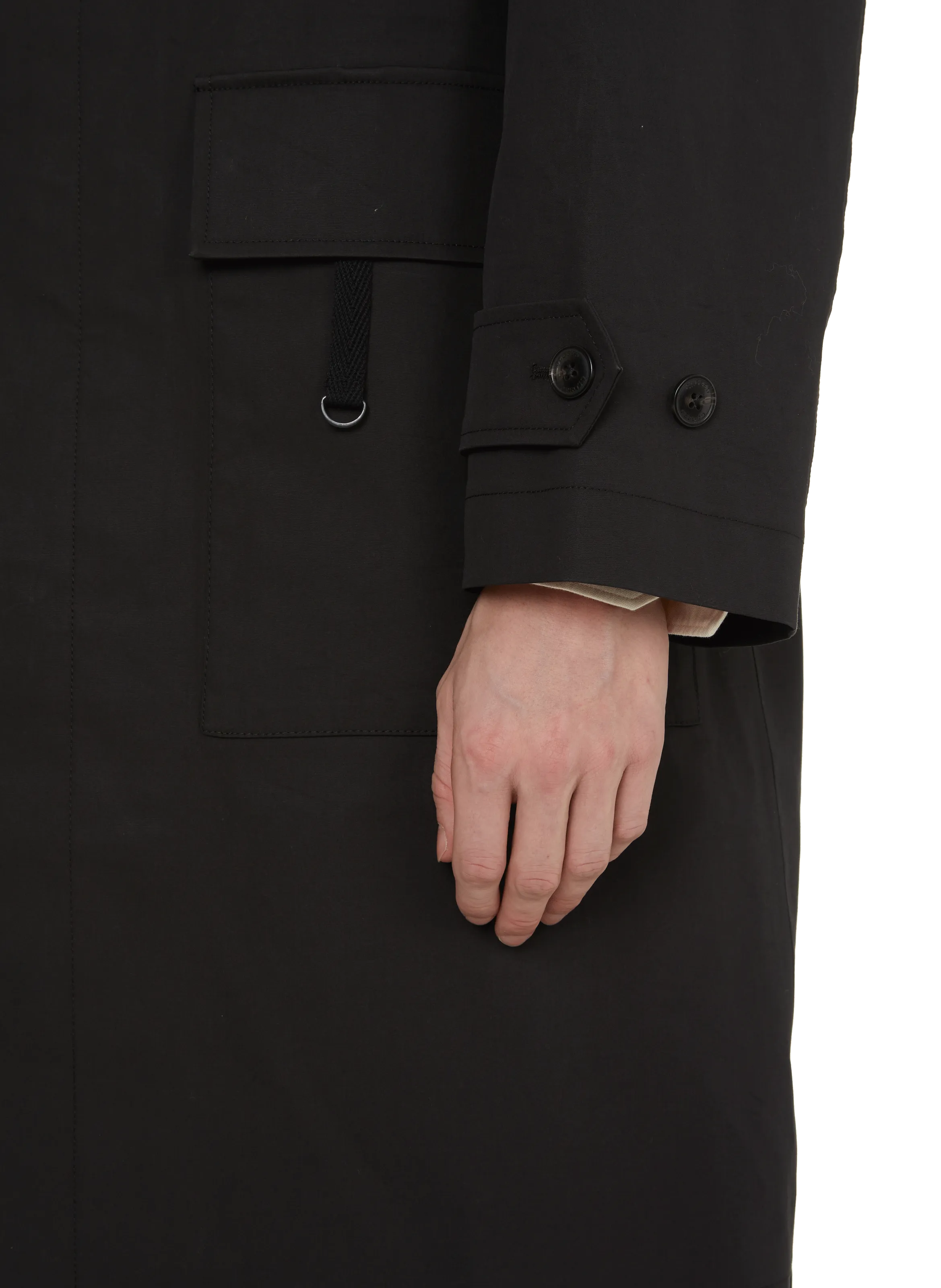 CLOSED  Cotton trench coat - Black