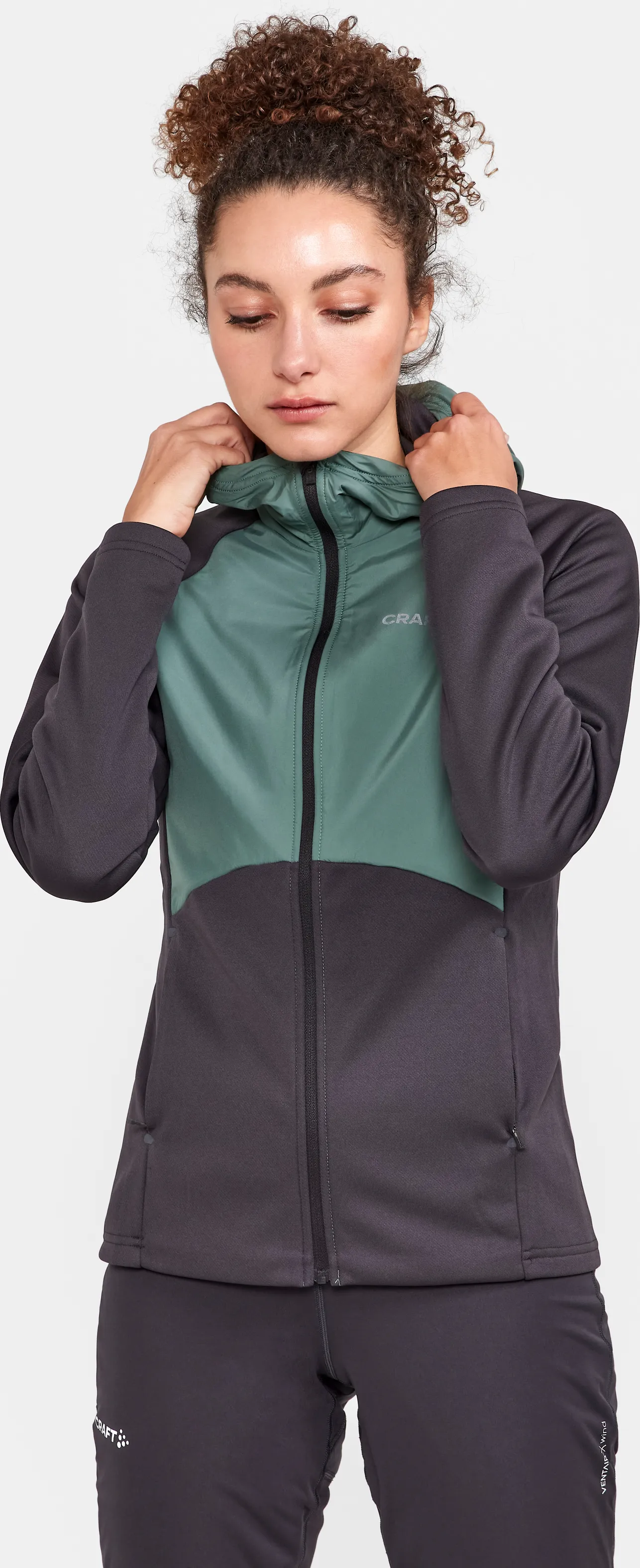 Craft Women's ADV Essence Jersey Hood Jacket Slate/Thyme | Buy Craft Women's ADV Essence Jersey Hood Jacket Slate/Thym