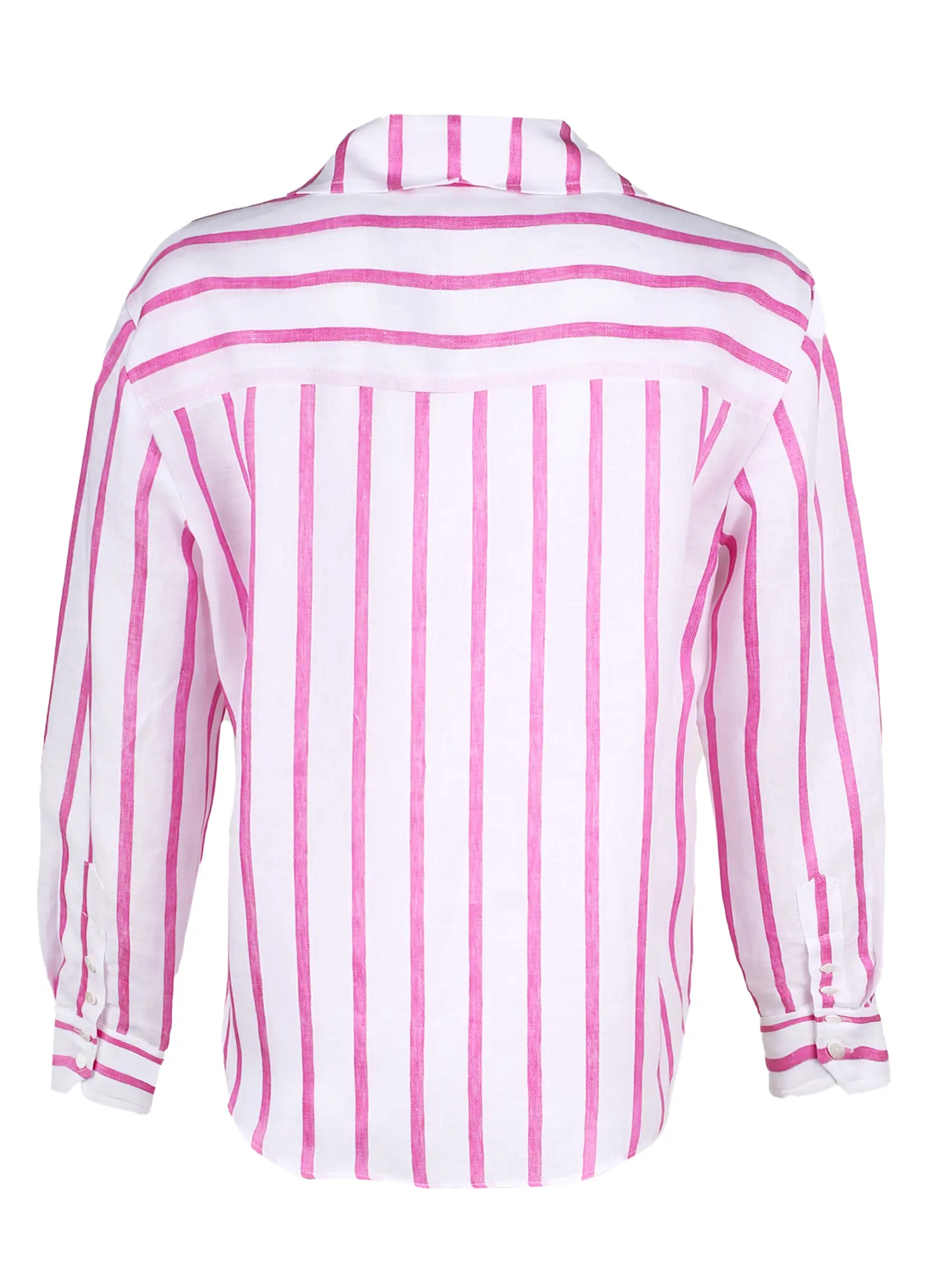 Crop Andie Shirt Pink Stripe