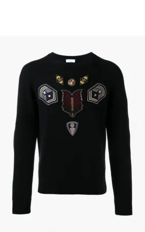 Embroidered Master Patch Cashmere Sweater