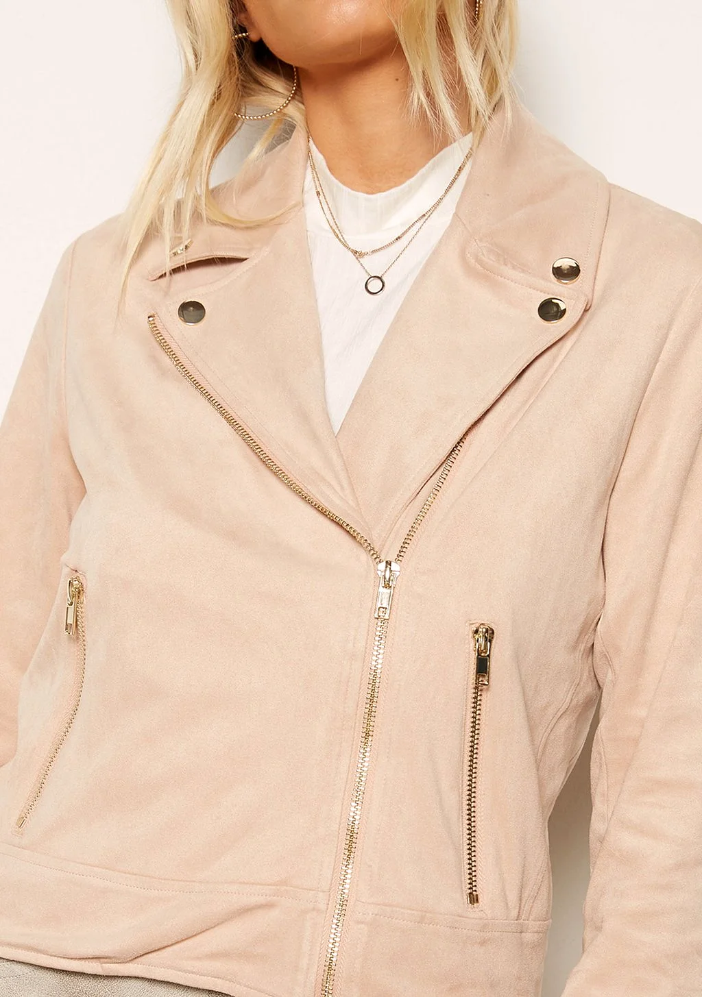 FFBS Faux Suede Moto Jacket