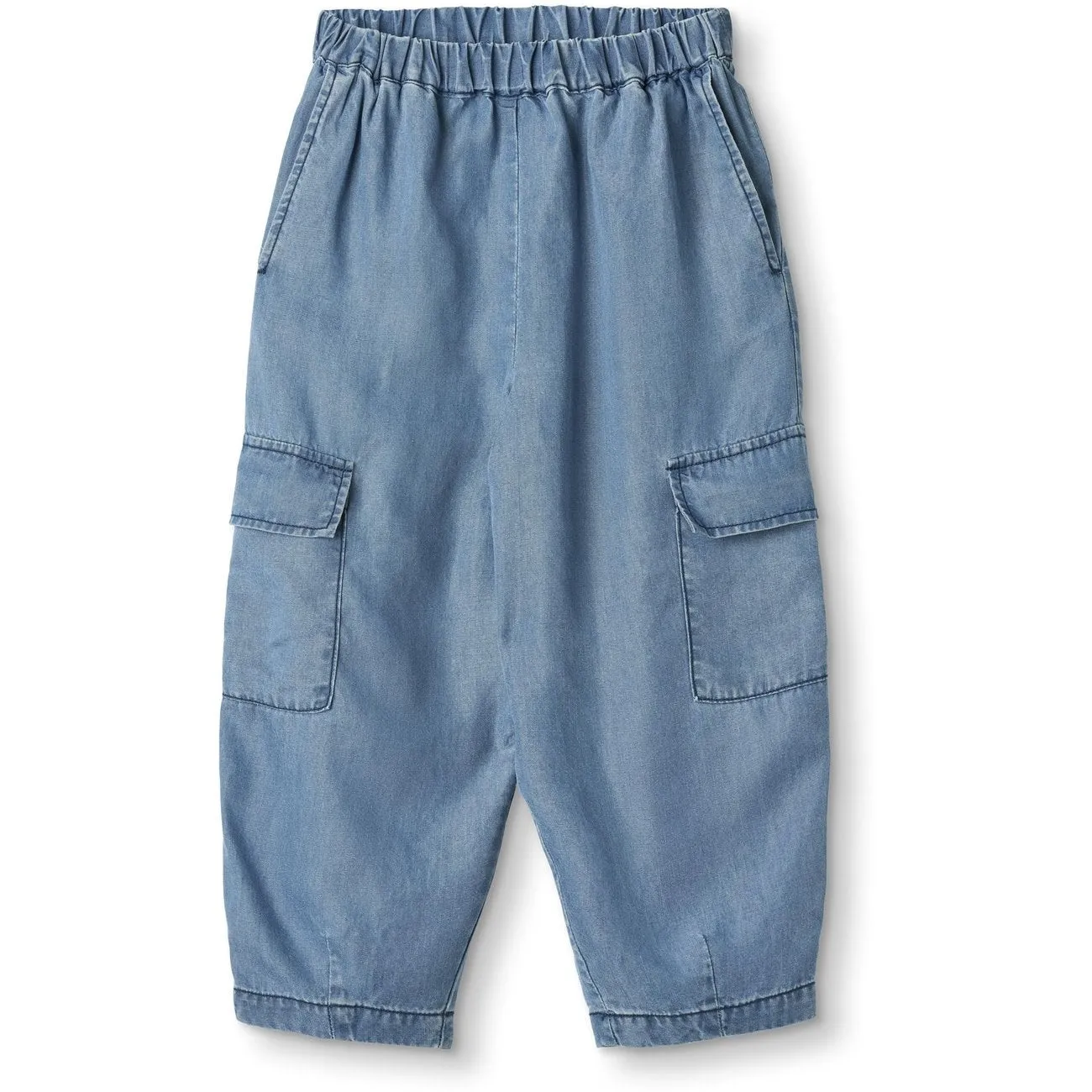 Fliink Light Denim Blue Hi Cargo Pant