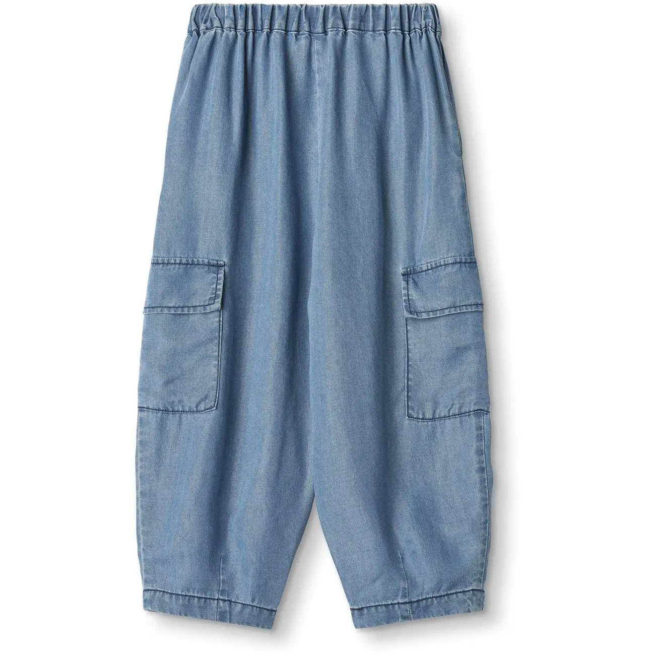 Fliink Light Denim Blue Hi Cargo Pant