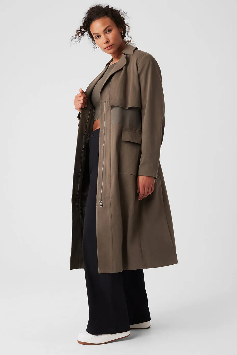 Formation Trench Coat - Olive Tree